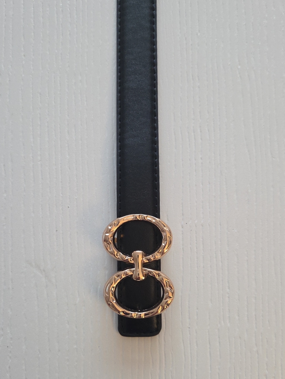 Black Belt With Gold Buckle